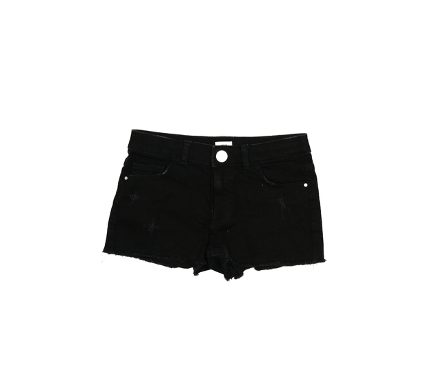 Černé riflové kraťasy River Island