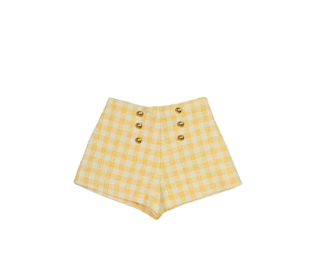 Nové žluté společenské kraťasy River Island