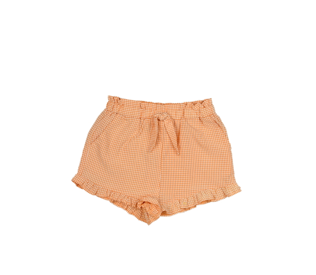 Oranžové kostkované kraťasy Primark