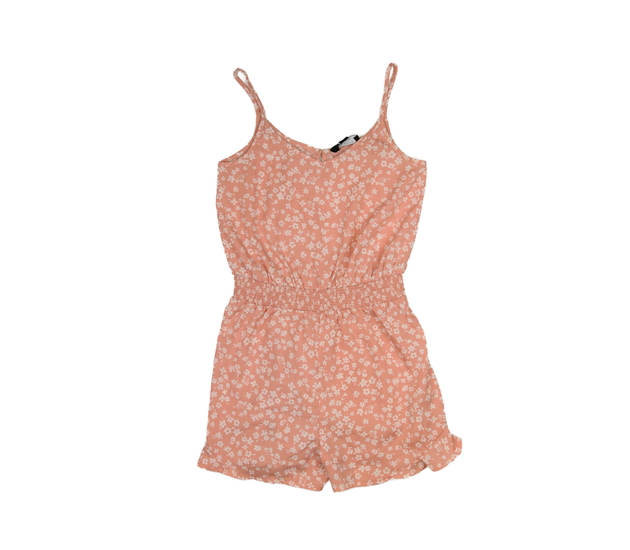 Růžový vzdušný kraťasový overal New Look