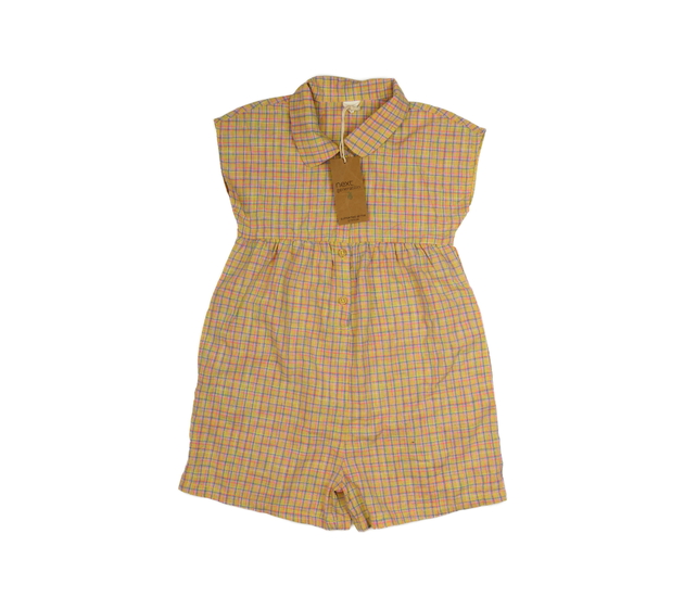 Nový košilový kostkovaný kraťasový overal Next