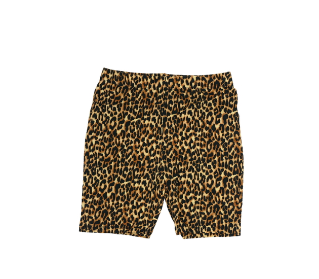 Hnědé kraťasy se zvířecím vzorem