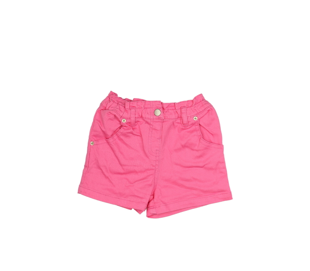 Růžové kraťasy na gumu v pase 