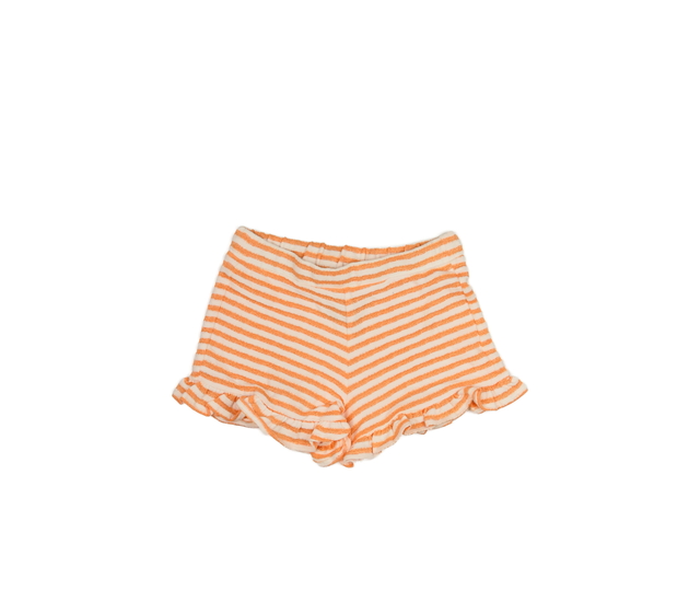 Pruhované oranžovobílé kraťasy River Island