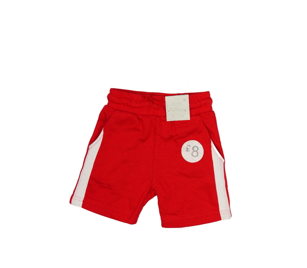 Nové červené kraťasy s bílým pruhem F&F