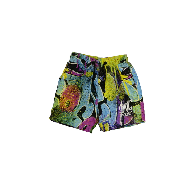 Vzorované kraťasy s vnitřní síťkou Sonneti