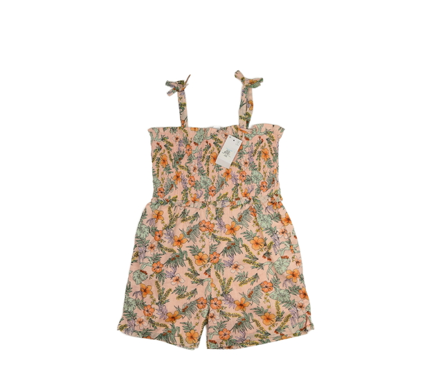 Nový růžový květinový kraťasový overal Primark