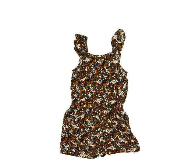 Tmavý květinový kraťasový overal Next