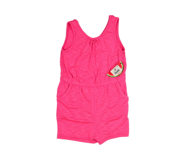 Nový růžový melírovaný kraťasový overal 