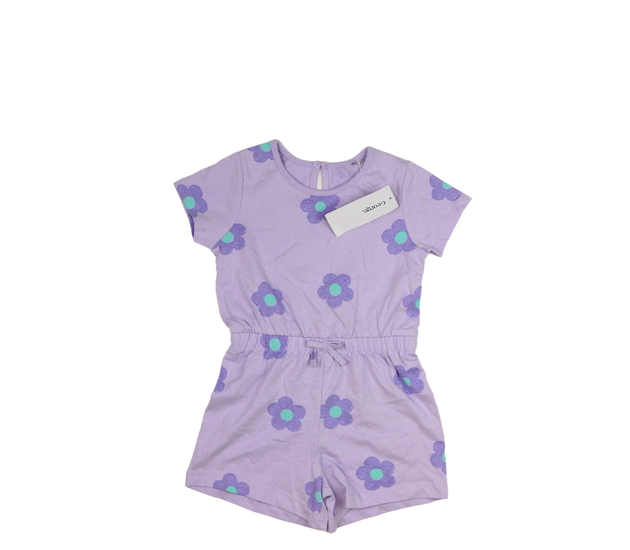 Nový fialový kraťasový overal s květinami George