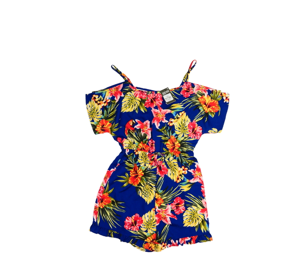 Nový tmavomodrý letní kraťasový overal Primark