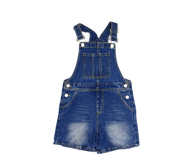 Modré riflové kraťasy s laclem 