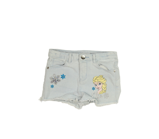 Modré riflové kraťasy Elsa Frozen Disney Primark