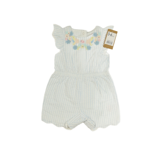 Nový pruhovaný overal s volánky Mothercare