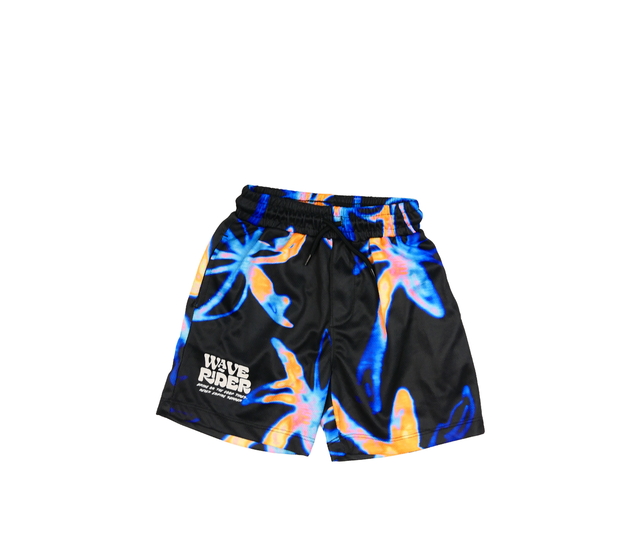 Černé kraťasy s barevným vzorem George