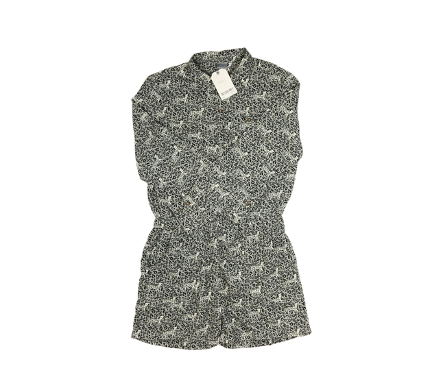 Nový šedý kraťasový overal se zvířátky Next