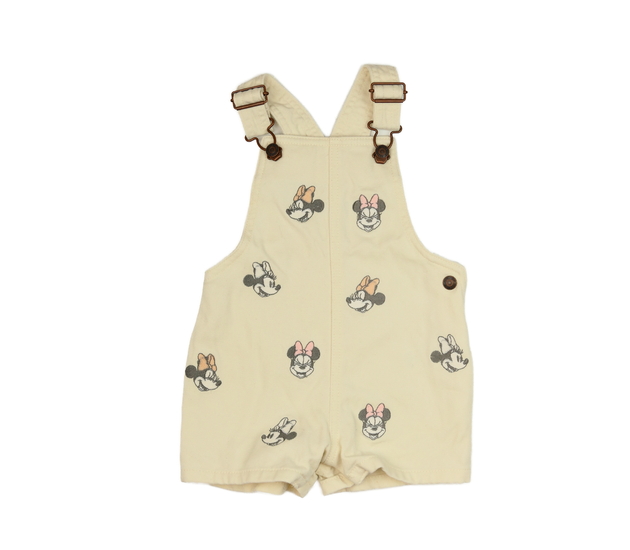 Krémové kraťasy s laclem Minnie Disney