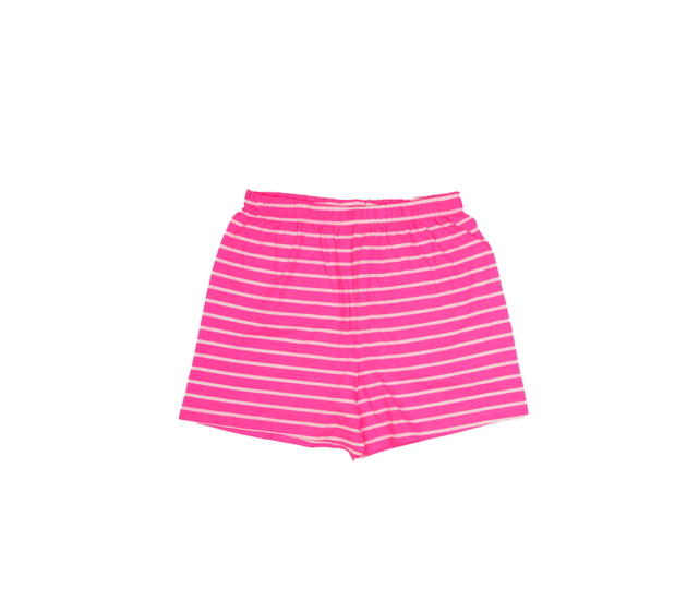 Růžové kraťasy s bílým pruhem Primark