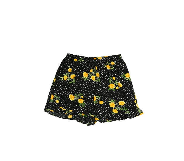 Černé vzdušné kraťasy s květinami Primark