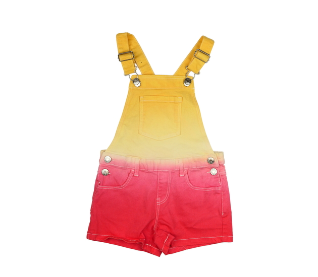 Riflové kraťasy s laclem a barevným přechodem Prim