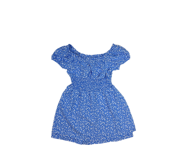 Modrý květinový kraťasový overal New Look