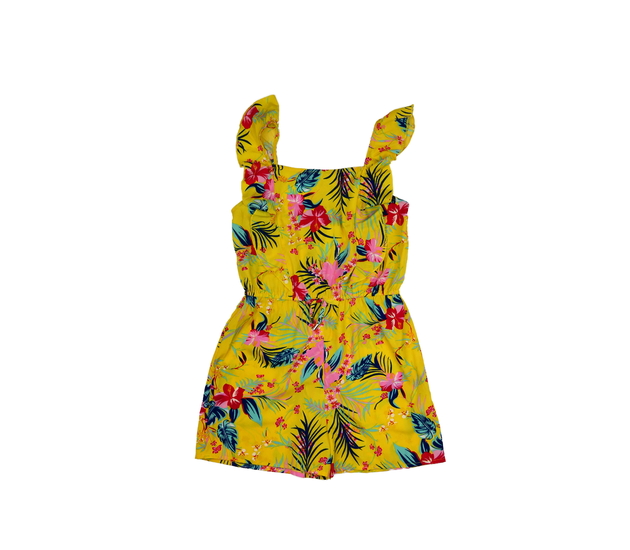 Žlutý letní kraťasový overal Primark