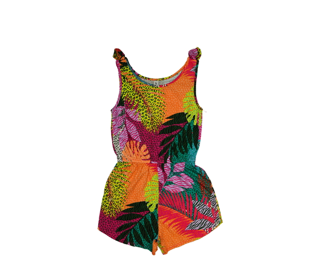 Pestrobarevný kraťasový overal Tu