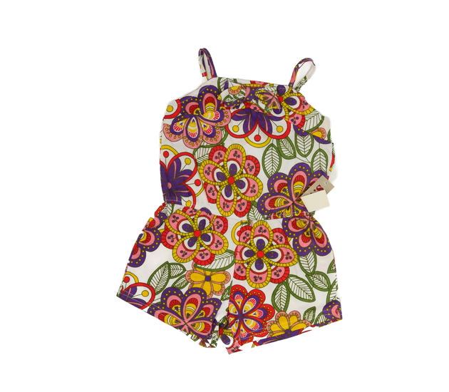 Nový květinový kraťasový overal 