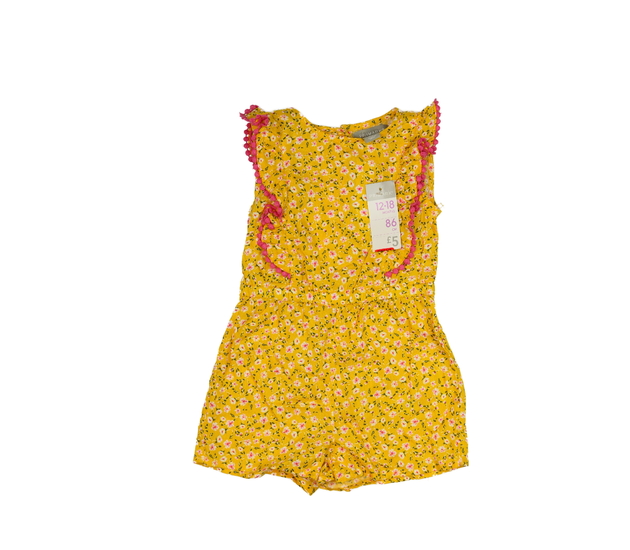Nový žlutý květinový kraťasový overal Primark
