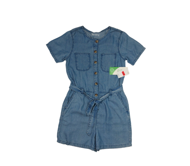 Nový modrý lehký kraťasový overal Nutmeg