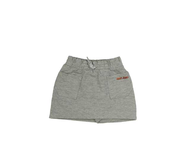 Šedá kraťasová sukně  