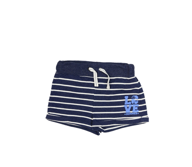 Modro-bílé pruhované kraťasy 