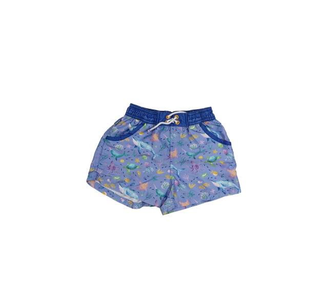 Modré kraťasy s mořskými tvory Fatface