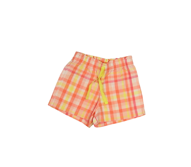 Lehké oranžové kostkované kraťasy George