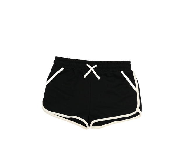 Černé kraťasy s bílými detaily Primark