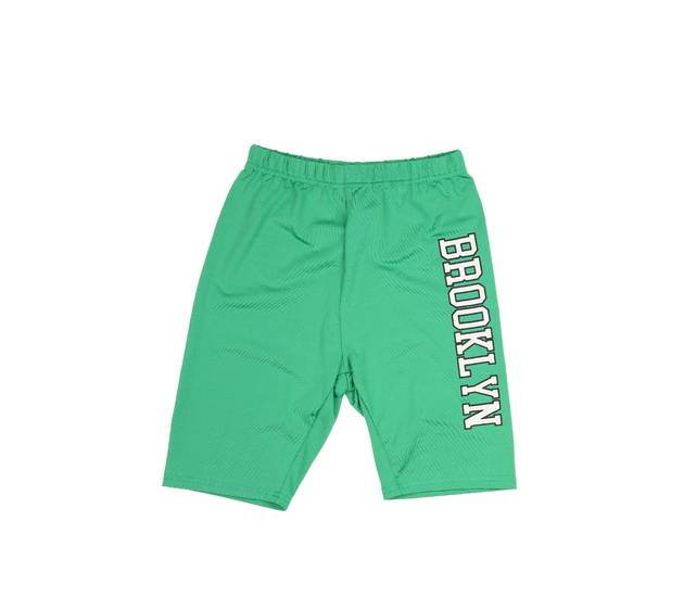 Zelené kraťasy s nápisem