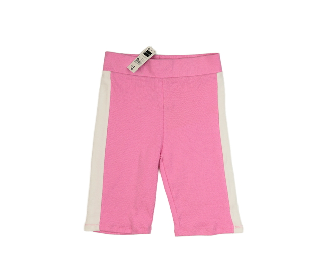 Nové růžové kraťasy s bílým bočním pruhem 