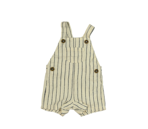 Světlý pruhovaný kraťasový overal F&F