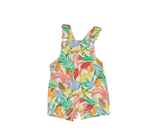 Světlý kraťasový overal s listy Primark