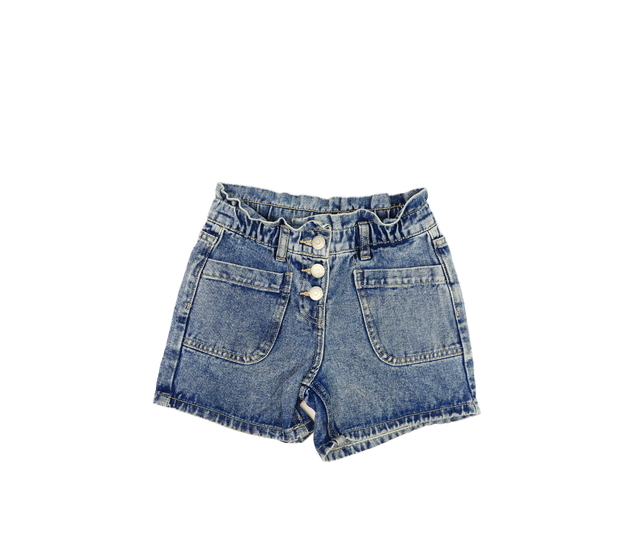 Modré melírované riflové kraťasy 