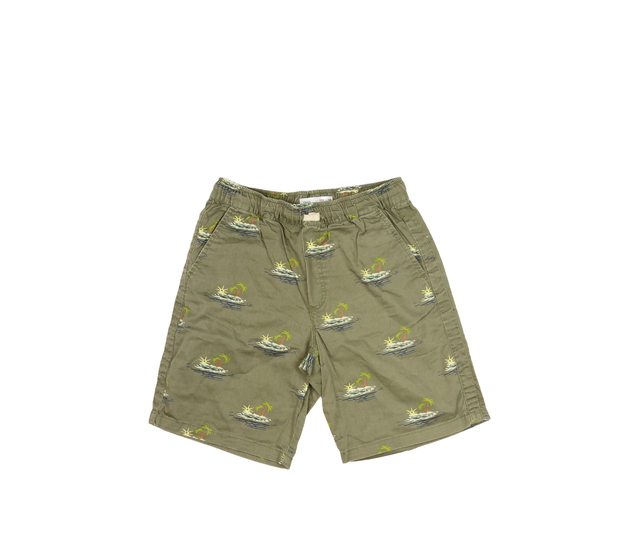 Zelené kraťasy s mořským ostrovem Zara