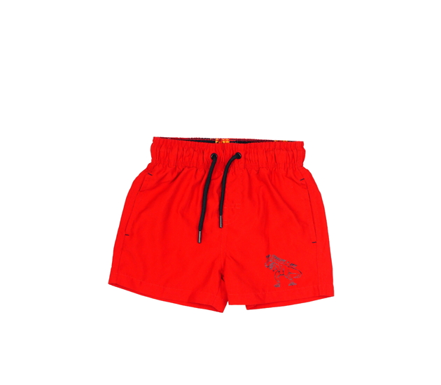 Červené kraťasy s dinosaurem Nutmeg 