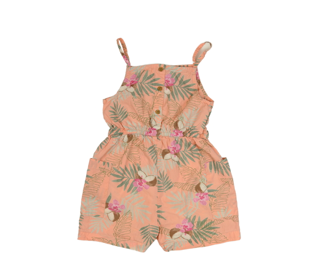 Meruňkový kraťasový overal s listy Primark