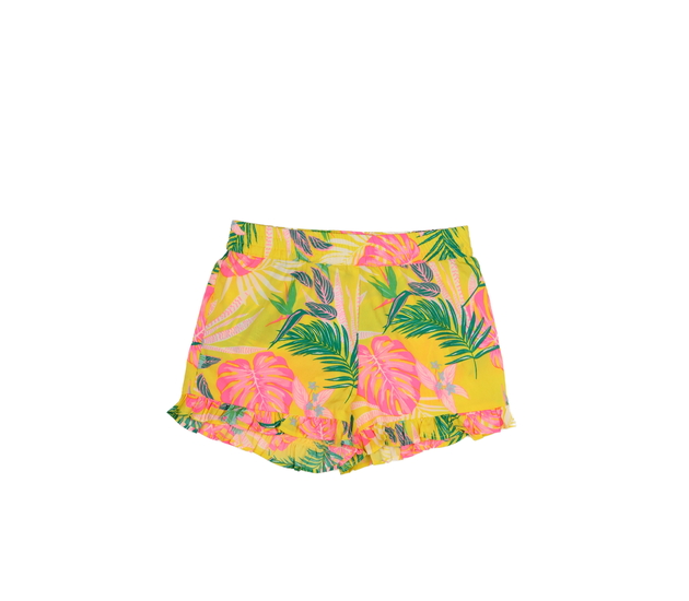 Žluté kraťasy s listy 
