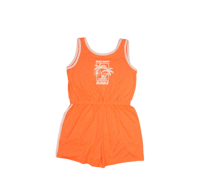 Oranžový kraťasový overal Primark