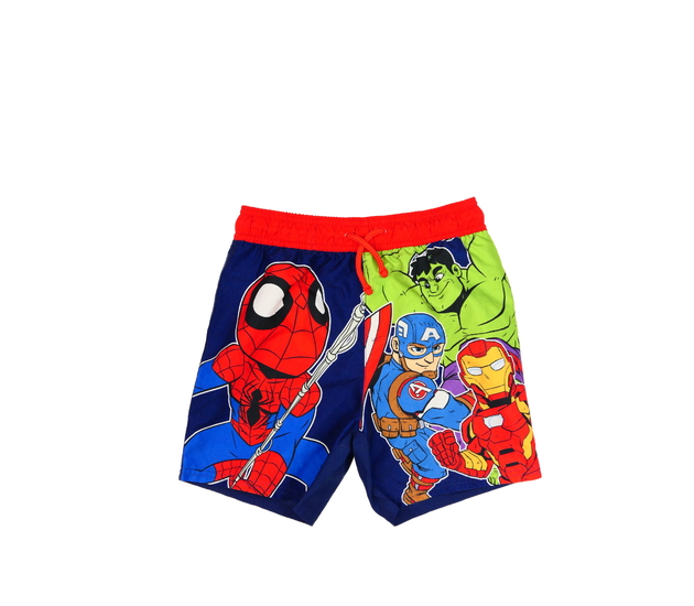 Modré kraťasy s hrdiny Avengers George