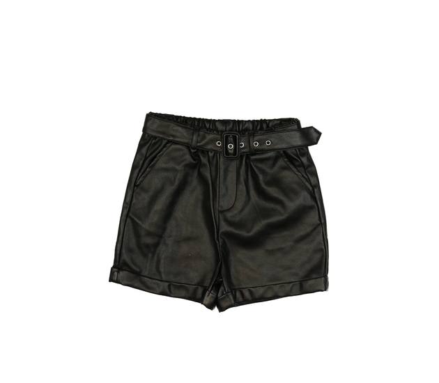 Černé koženkové kraťasy Primark