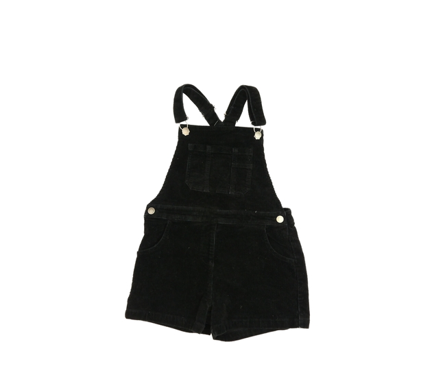 Černý manšestrový kraťasový overal Next