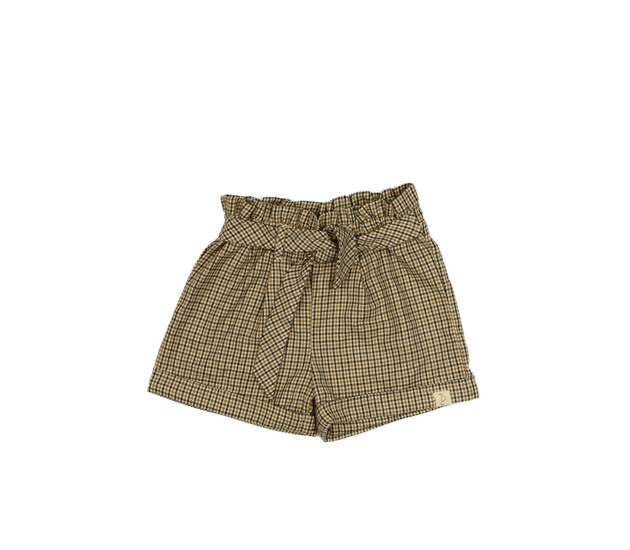 Kostkované hnědé kraťasy George