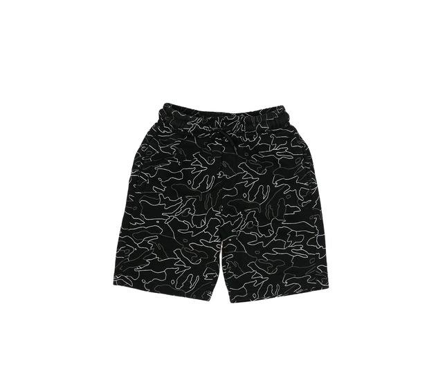 Černé vzorované teplákové kraťasy George